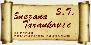 Snežana Taranković vizit kartica